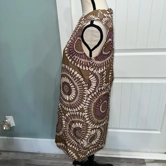 Lafayette 148 New York retro mod sleeveless printed shift dress size 2 - Picture 5 of 8
